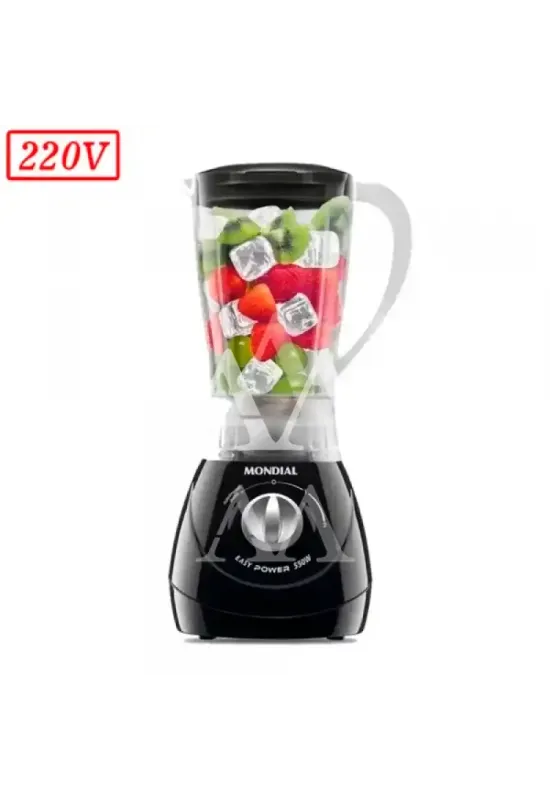 LIQUIDIFICADOR MONDIAL L550B 2 VEL 220V PRETO