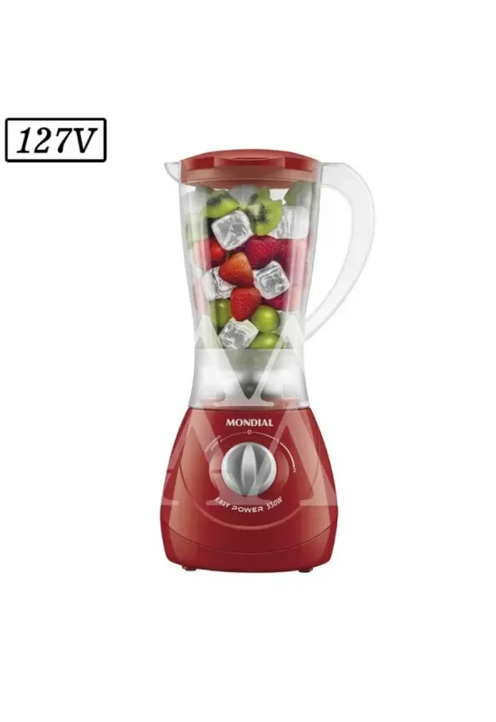 LIQUIDIFICADOR MONDIAL L550R 2VEL  127V VERMELHO