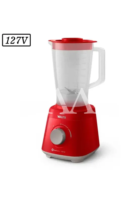 LIQUIDIFICADOR PHILIPS WALITA DAILY 550W 2 VEL 127V VERMELHO