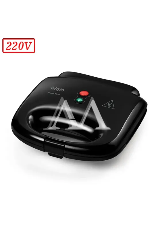 SANDUICHEIRA GRILL ELGIN BREAK TIME 800W 220V PRETA