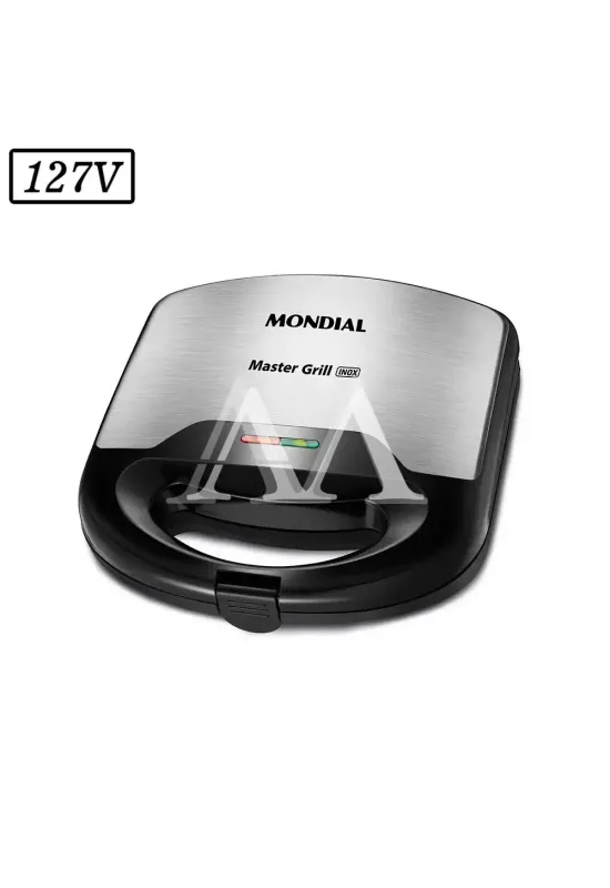 SANDUICHEIRA GRILL MONDIAL MASTER S-20 750W 127V INOX/PRETA