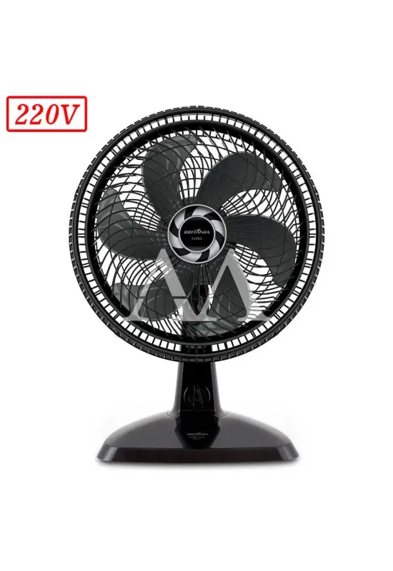 VENTILADOR BRITANIA BVT400 TURBO 40CM 6 PAS 3 VEL 220V PRETO