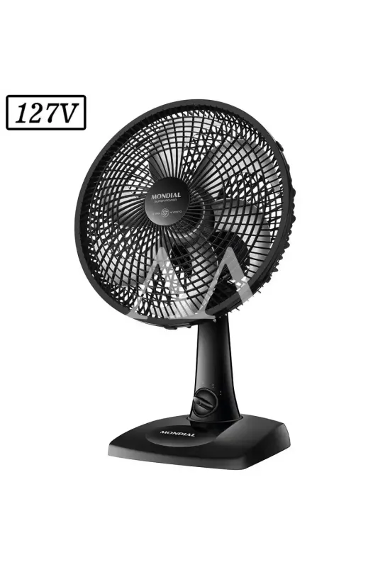 VENTILADOR MONDIAL VSP30B SUPER POWER 30CM 6 PAS 3 VEL 127V PRETO