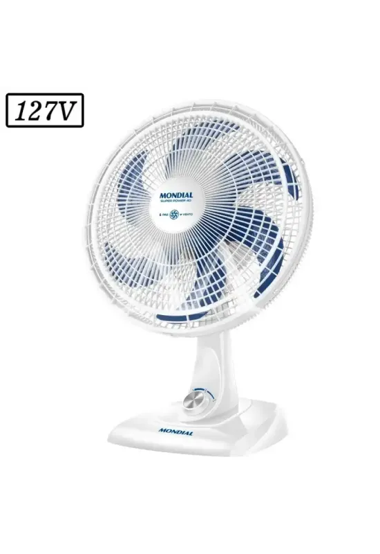 VENTILADOR MONDIAL VSP40W SUPER POWER 40CM 6 PAS 3 VEL 127V BRANCO