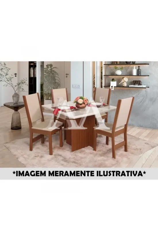 CJ MESA 4C SAO CARLOS LAISE QUADRADA 100X100 NATURALLE / OFF WHITE