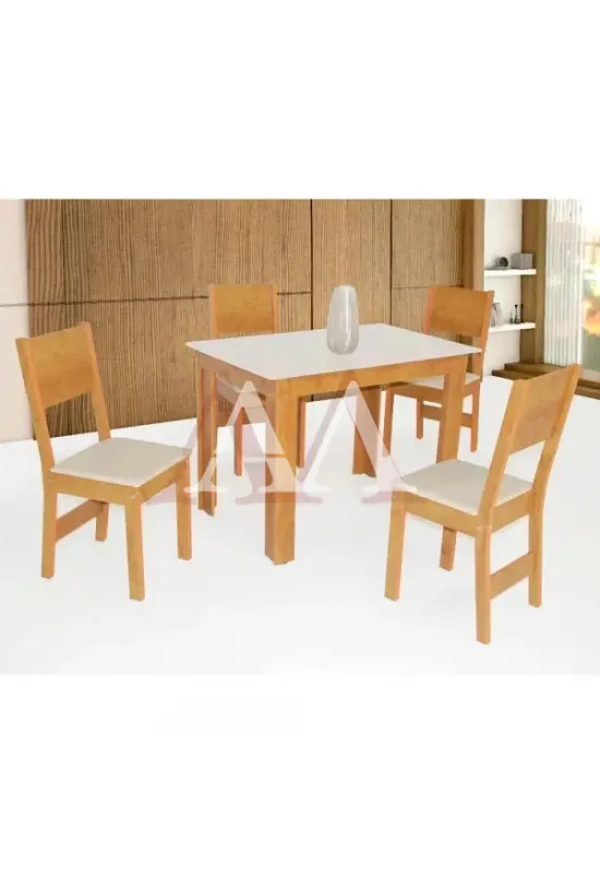 CJ MESA 4C SAO CARLOS MILENA RETANGULAR 108x68 FREIJO / OFF WHITE