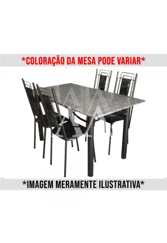CJ MESA 4C SERRA TUBOS BELGICA NEW GRANITO 115X75 PRIMAVERA PRETO/PRAT