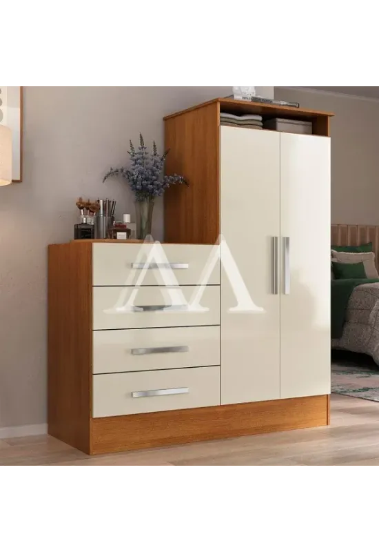 COMODA 4G 2P. ABRIR RODIAL PAMPA CINAMOMO/OFF WHITE 51CO2425