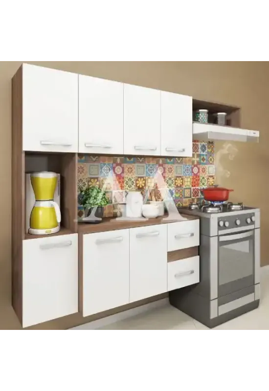 COZINHA FELLICCI COMPACTA MALI C/ BALCAO TEKA/BRANCO