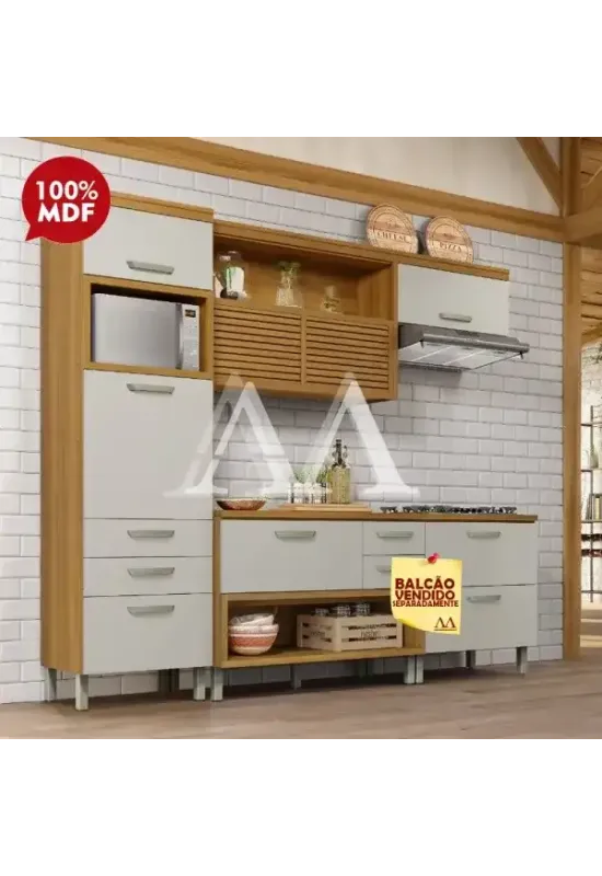 COZINHA NESHER PRINCESA FREIJO / OFF WHITE