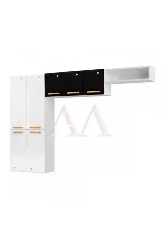 COZINHA TELASUL COMPACTA 09 7P NICHO S/VD DIAMANTE NEW SMART BRANCO /