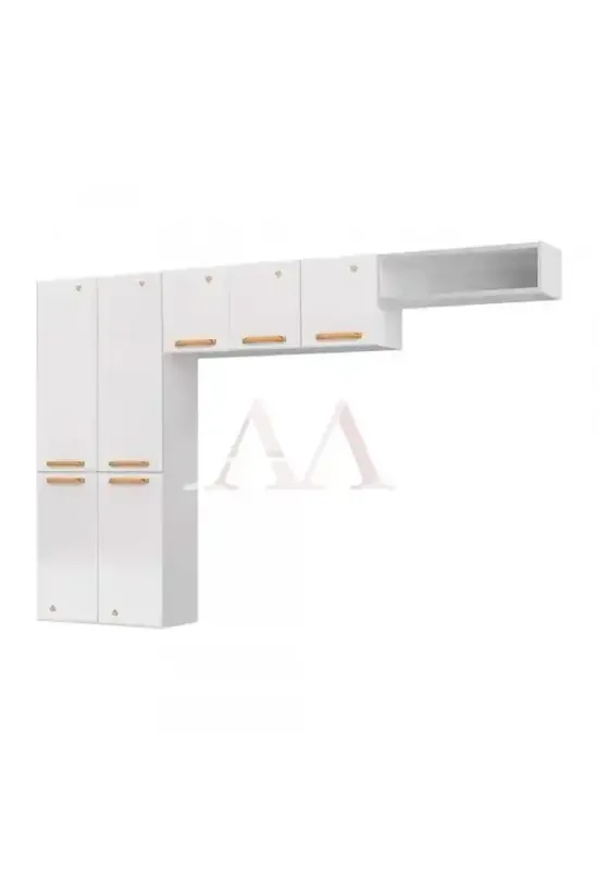 COZINHA TELASUL COMPACTA 09 7P NICHO S/VD DIAMANTE NEW SMART BRANCO 81