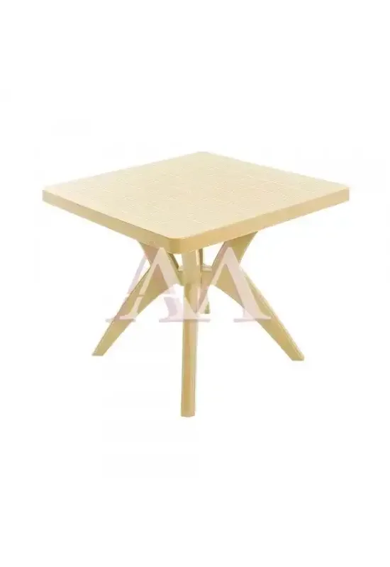MESA FORTE PLASTICO NATURE QUADRADA BEGE NATURAL