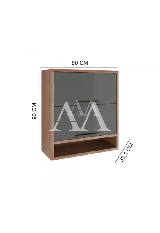 ARMARIO RONIPA 2P. ABRIR BASCULANTE SYRAH 80CM AMENDOA/CHUMBO