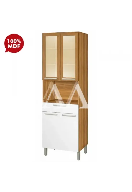 PANELEIRO NESHER 4P 1G BURGUESA PREMIUM 70CM FREIJO/ BRANCO 500549