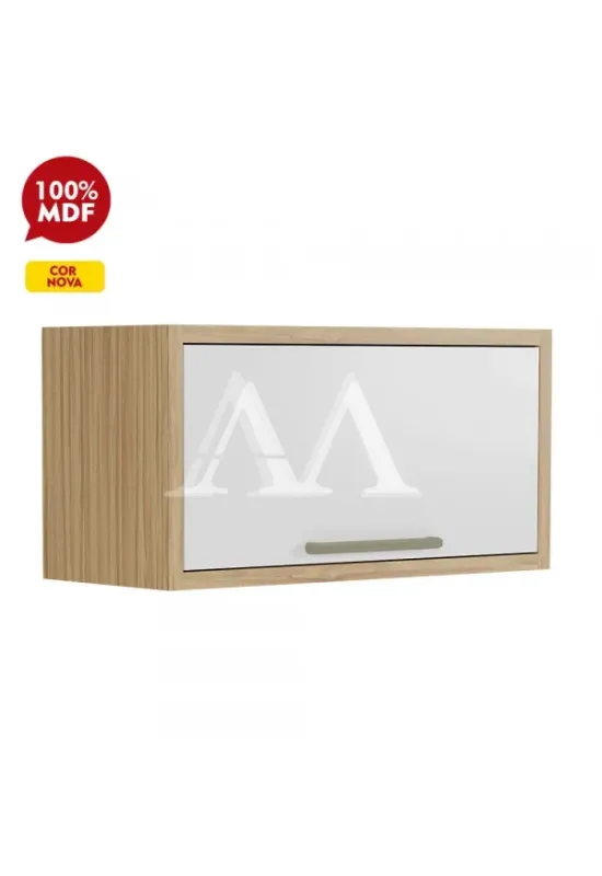 ARMARIO RONIPA GELADEIRA SYRAH 80CM AMENDOA/BRANCO