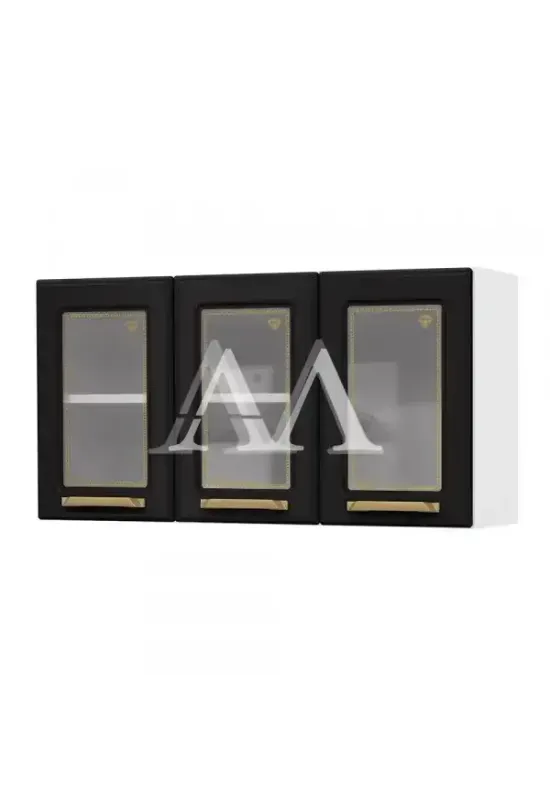 ARMARIO TELASUL TRIPLO MEDIO 3P C/V DIAMANTE NEW BRANCO / PRETO 818007