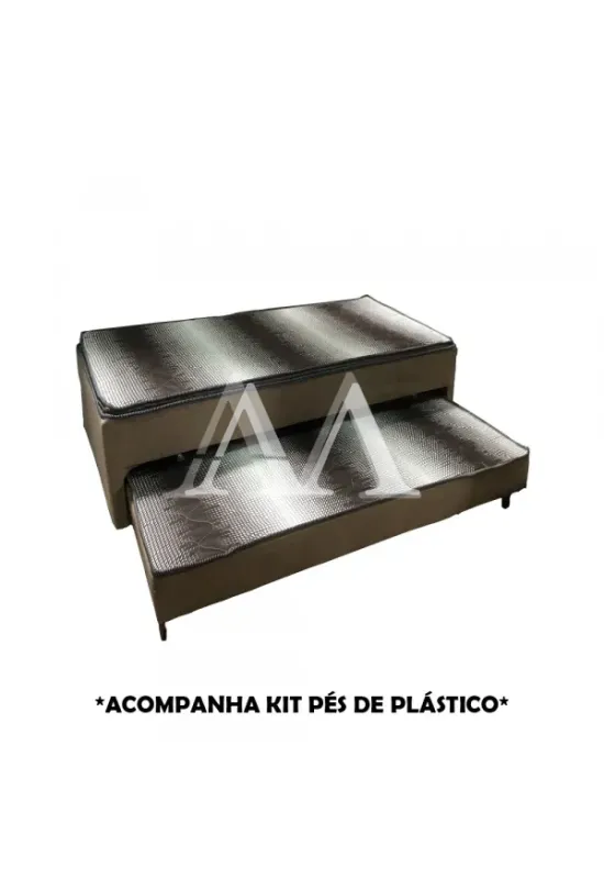 CAMA BOX D28 88X188X42 C/AUXILIAR RUBI C/PILLOW