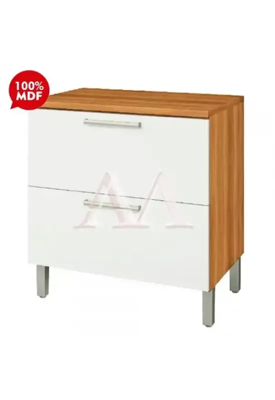 BALCAO NESHER 1P 1G BURGUESA PREMIUM 80CM FREIJO/BRANCO 500547