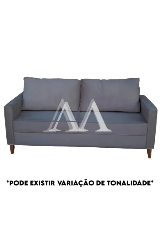 ESTOFADO MALU 3 LUGARES CHANEL GRAFITE VELUDO