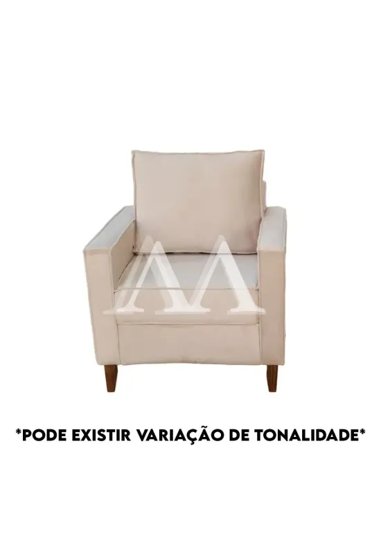 POLTRONA MALU CHANEL CASTOR VELUDO