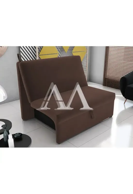 ESTOFADO CAMA MATRIX 2 LUGARES MALU SUED LIGHT MARROM ESCURO B256