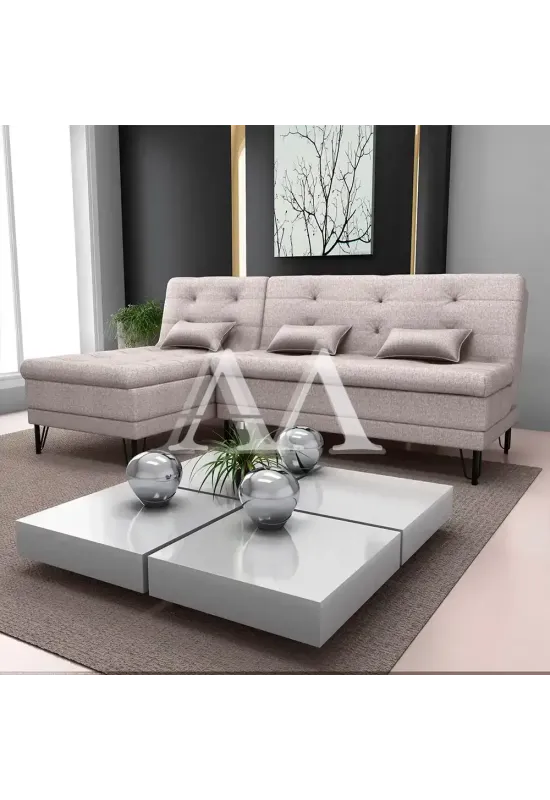 ESTOFADO CAMA MATRIX 2 LUGARES NICE C/ CHAISE LINHO CHUMBO E483