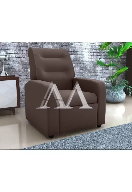 POLTRONA RECLINAVEL MATRIX CLASSIC SUED LIGHT MARROM ESCURO B256