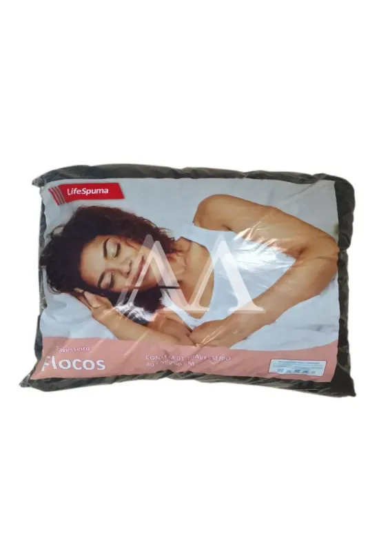 TRAVESSEIRO LIFESPUMA FLOCOS 40x60 CORES DIVERSAS