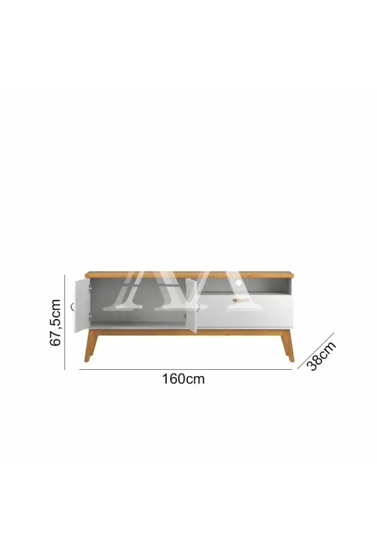 RACK BANCADA PATRIMAR SIRIUS 1.6 OFF WHITE/CINAMOMO