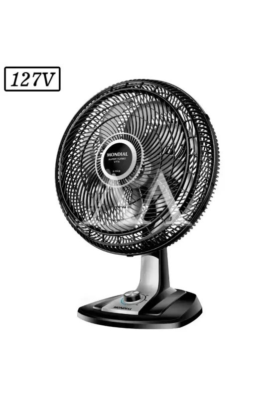 VENTILADOR MONDIAL VTX-40-8P SUPER TURBO 40CM 8 PAS 3 VEL 127V PRETO