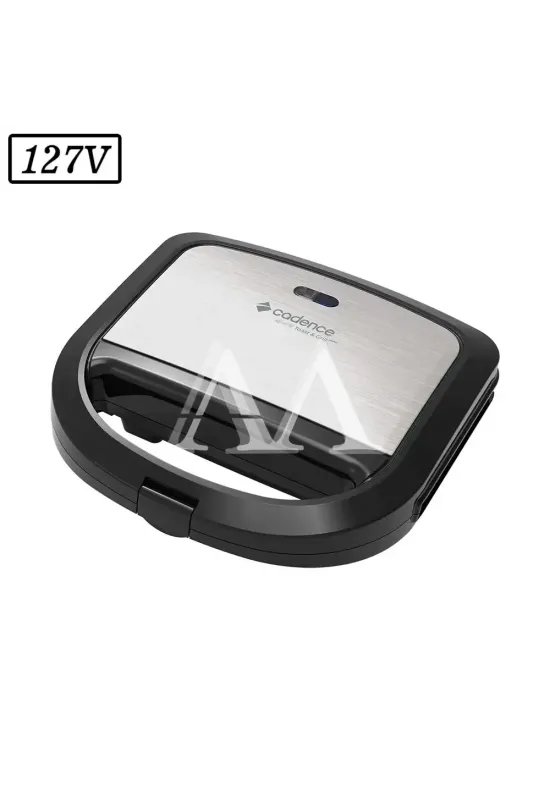 SANDUICHEIRA TOAST GRILL CADENCE SAN615 750W 127V INOX/PRETA