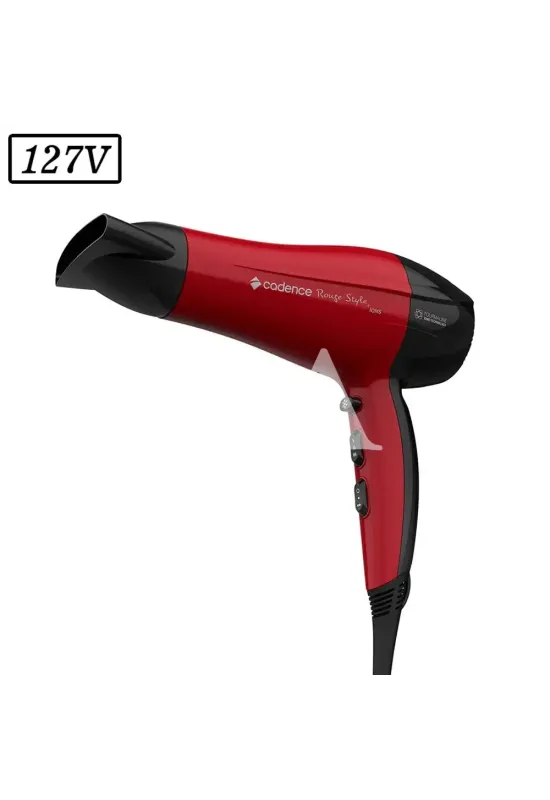 SECADOR DE CABELO CADENCE SEC560 ROUGE STYLE 127V VERMELHO