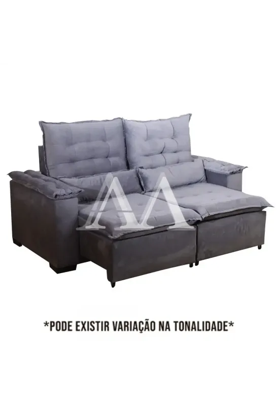 ESTOFADO RG VENEZA RETRATIL 2.10 CINZA INCA 10