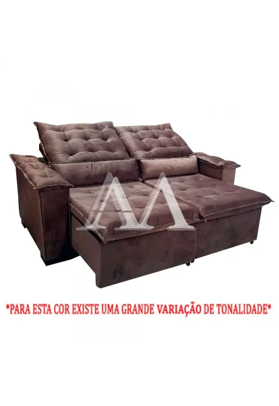 ESTOFADO RG VENEZA RETRATIL 2.10 MARROM INCA 17