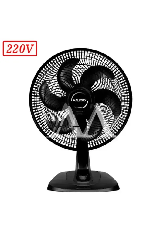 VENTILADOR MALLORY TURBO FRESH 2 EM 1 40CM 6 PAS 3 VEL 220V PRETO