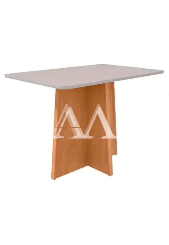 MESA LOPAS CELEBRARE CANT.COPO 120X80 C/VIDRO AMENDOA CLEAN/OFF WHITE