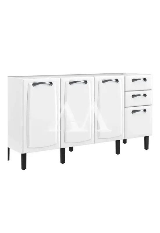 BALCAO ITATIAIA 4P 2G S/ TAMPO NEW PREMIUM 160CM BRANCO 1867