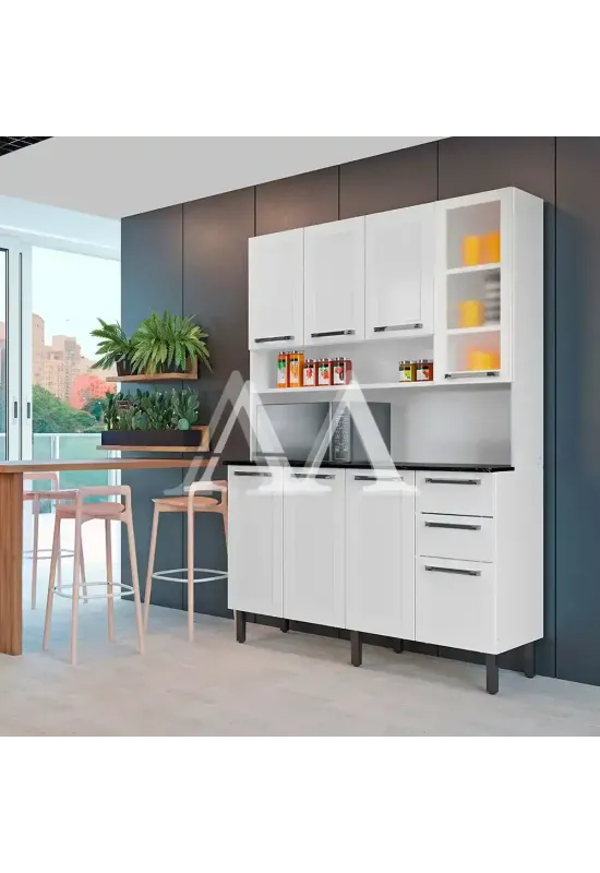 KIT 8P 2G ITATIAIA FLORENCA 140CM BRANCO 1768