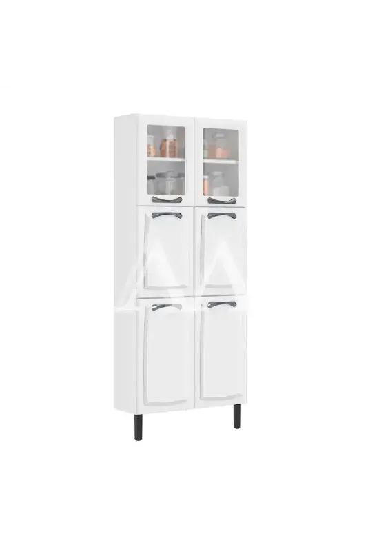 PANELEIRO ITATIAIA 6P. 2 C/ VIDRO NEW PREMIUM 80CM BRANCO 1882