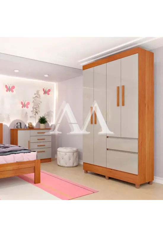 ROUPEIRO 4P. ABRIR 2G TCIL OREGON C/PES CINAMOMO/OFF WHITE