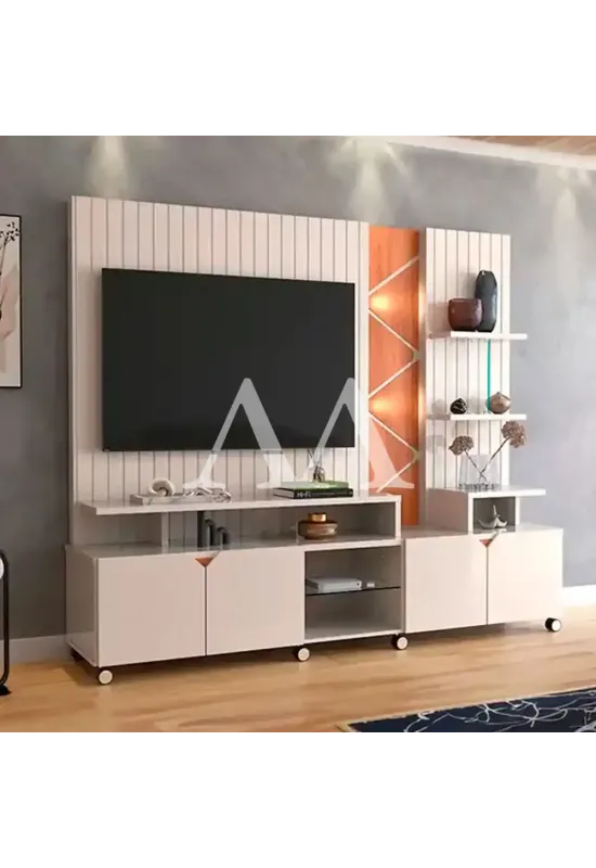 HOME LUKALIAM CROSS FRISADO OFF WHITE PEROLIZADO/JEQUITIBA