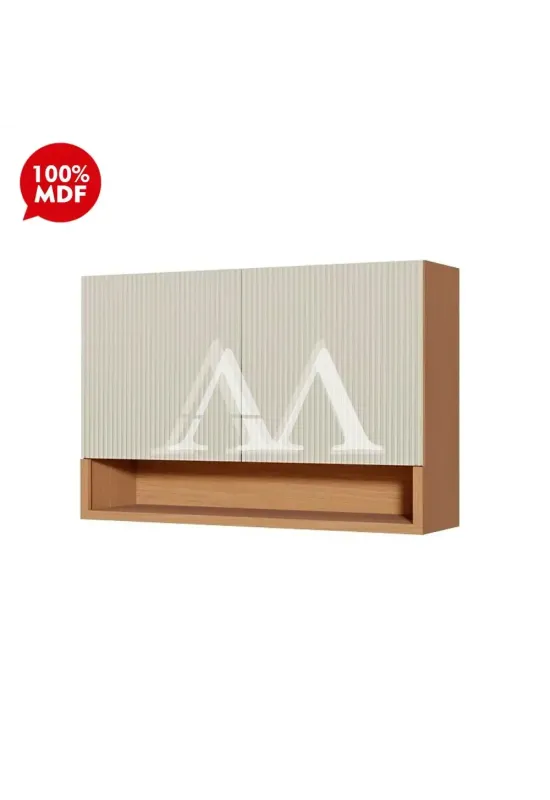 ARMARIO NESHER 2P ABRIR SIMONE MENDES 120CM CARVALHO/GREIGE 500960