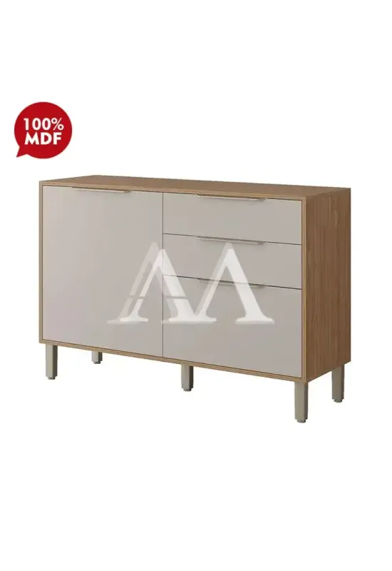 BALCAO MGM 2P 2G DIVINA ESPLENDIDA 120CM CINAMOMO/OFF WHITE