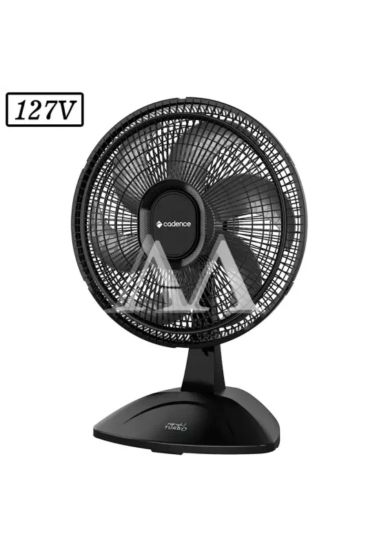 VENTILADOR CADENCE TURBO REFRESH VTR410 45CM 6 PAS 3 VEL 127V PRETO