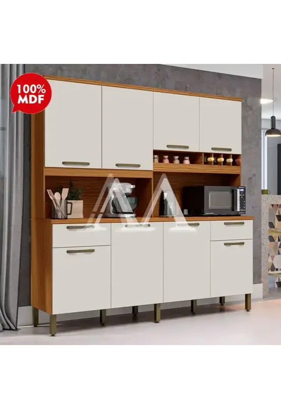 KIT 8P 2G RONIPA CABERNET PRIME AMENDOA/OFF WHITE