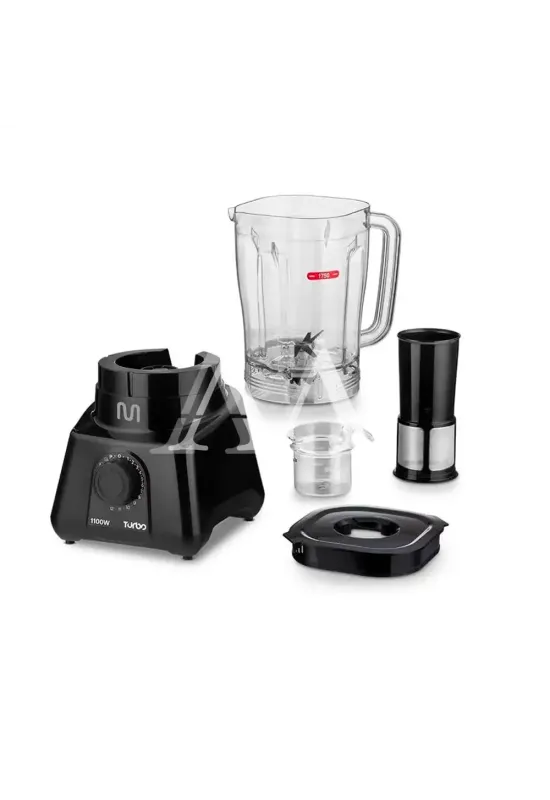 LIQUIDIFICADOR MULTILASER TURBO LQ1101 1100W 12 VEL 127V PRETO