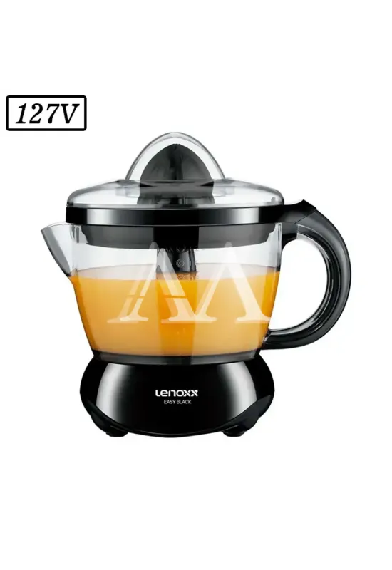 ESPREMEDOR DE FRUTAS LENOXX EASY BLACK 127V PRETO
