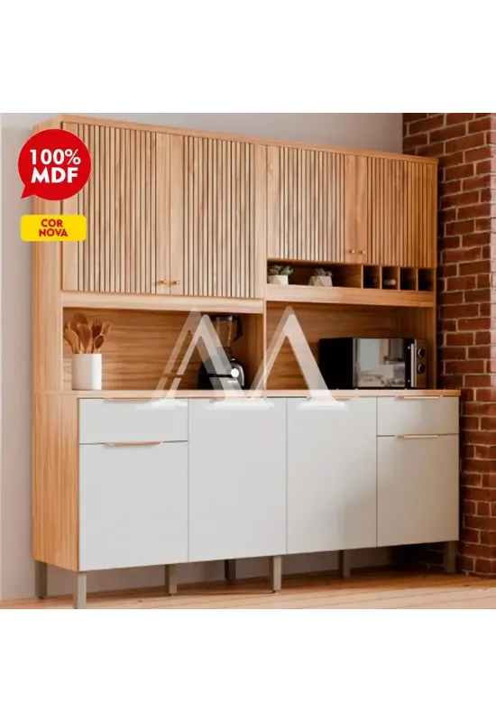 KIT 8P 2G RONIPA CONCORD AMENDOA/OFF WHITE