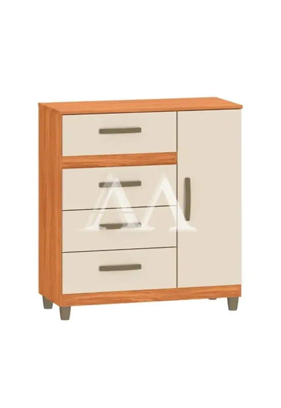 COMODA 4G 1P. ABRIR FELLICCI LEME CINAMOMO/OFF WHITE